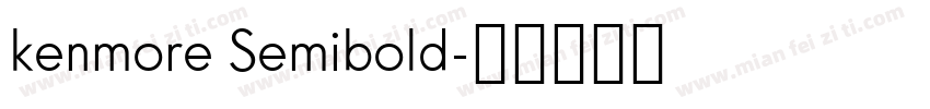 kenmore Semibold字体转换